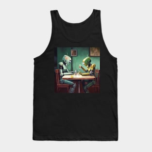 Robots in the cafe series Tank Top